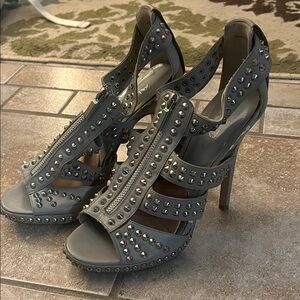 Aldo Gray Studded Heels